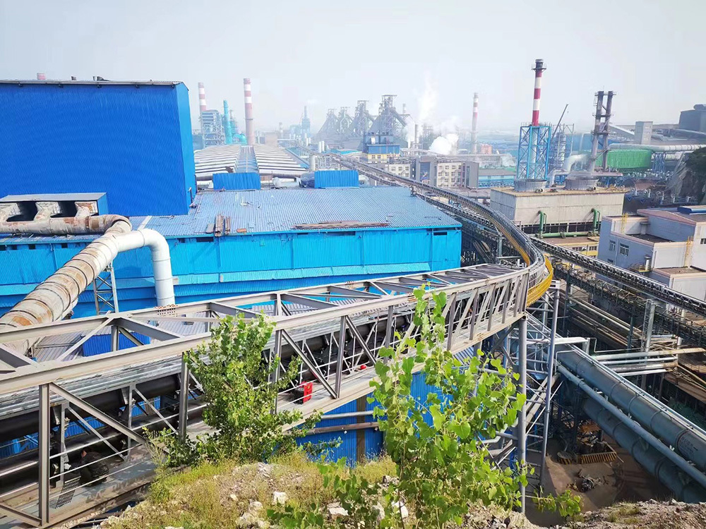 Tubular belt conveyor