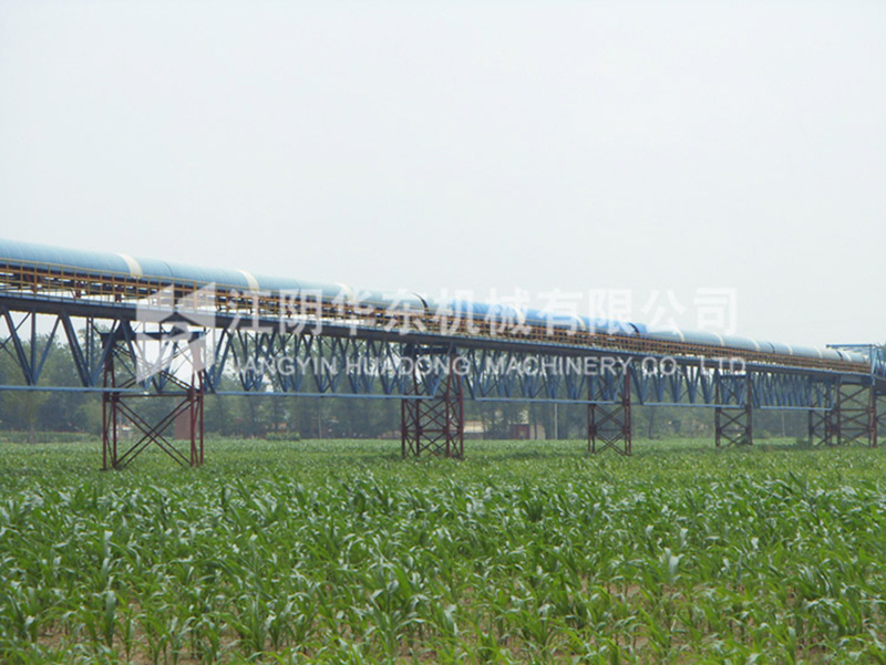 Tubular belt conveyor