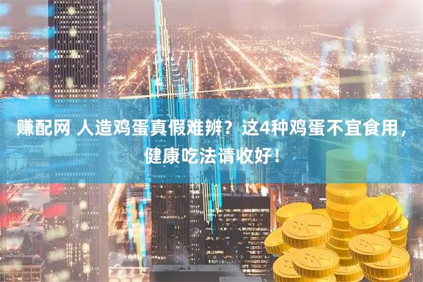 赚配网 人造鸡蛋真假难辨？这4种鸡蛋不宜食用，健康吃法请收好！