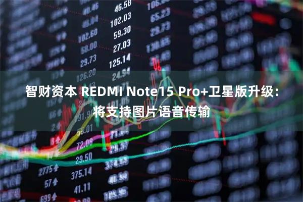 智财资本 REDMI Note15 Pro+卫星版升级：将支持图片语音传输