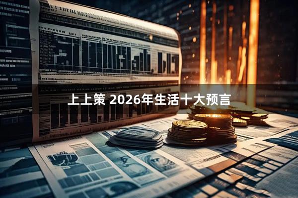 上上策 2026年生活十大预言