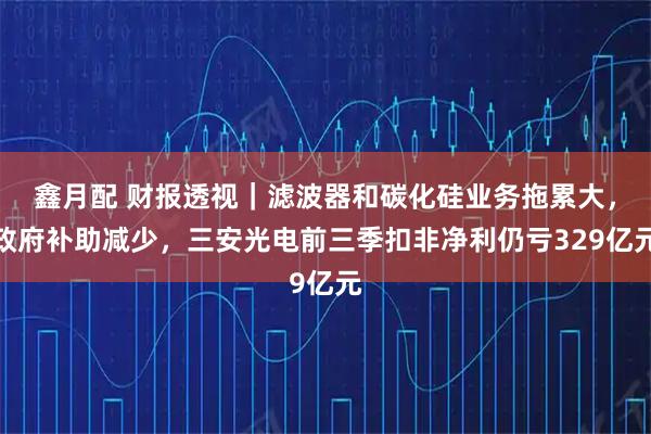 鑫月配 财报透视｜滤波器和碳化硅业务拖累大，政府补助减少，三安光电前三季扣非净利仍亏329亿元